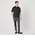 【WEB限定 WARDROBE SMART】クール ハイゲージ モクロディ スキッパー ポロシャツ【抗菌防臭・接触冷感】