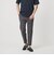 【WEB限定 WARDROBE SMART】フラックスライク テーパード アンクルパンツ【吸水速乾・UVカット】