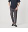 【WEB限定 WARDROBE SMART】フラックスライク テーパード アンクルパンツ【吸水速乾・UVカット】