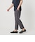 【WEB限定 WARDROBE SMART】フラックスライク テーパード アンクルパンツ【吸水速乾・UVカット】