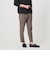 【WEB限定 WARDROBE SMART】フラックスライク テーパード アンクルパンツ【吸水速乾・UVカット】