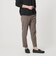 【WEB限定 WARDROBE SMART】フラックスライク テーパード アンクルパンツ【吸水速乾・UVカット】