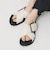 ビッグバックル クロスストラップ サンダル