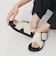 ビッグバックル クロスストラップ サンダル