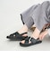 ビッグバックル クロスストラップ サンダル