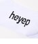 ＜heyep＞リブ ロゴ ソックス/2P