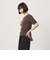 シャーリング コンパクト ボーダー Tシャツ
