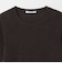 シャーリング コンパクト ボーダー Tシャツ