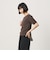 シャーリング コンパクト ボーダー Tシャツ