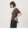 シャーリング コンパクト ボーダー Tシャツ