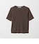 シャーリング コンパクト ボーダー Tシャツ