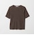 シャーリング コンパクト ボーダー Tシャツ