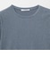 シャーリング コンパクト ボーダー Tシャツ