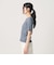 シャーリング コンパクト ボーダー Tシャツ