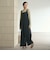 【WEB限定 Wardrobe DAILY MINIMAL】ギャザーノースリーブ オールインワン 接触冷感 UVカット はっ水