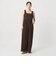 【WEB限定 Wardrobe DAILY MINIMAL】ギャザーノースリーブ オールインワン 接触冷感 UVカット はっ水