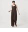 【WEB限定 Wardrobe DAILY MINIMAL】ギャザーノースリーブ オールインワン 接触冷感 UVカット はっ水
