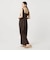 【WEB限定 Wardrobe DAILY MINIMAL】ギャザーノースリーブ オールインワン 接触冷感 UVカット はっ水