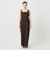 【WEB限定 Wardrobe DAILY MINIMAL】ギャザーノースリーブ オールインワン 接触冷感 UVカット はっ水
