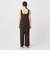 【WEB限定 Wardrobe DAILY MINIMAL】ギャザーノースリーブ オールインワン 接触冷感 UVカット はっ水