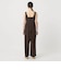 【WEB限定 Wardrobe DAILY MINIMAL】ギャザーノースリーブ オールインワン 接触冷感 UVカット はっ水