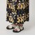 【WEB限定】フラワープリント タックスカート ウォッシャブル