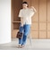 【WEB限定】ドット フリルスリーブブラウス ウォッシャブル