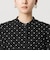 【WEB限定】ドット フリルスリーブブラウス ウォッシャブル
