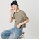 コットン パイルボーダー ショートスリーブ Tシャツ
