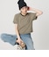 コットン パイルボーダー ショートスリーブ Tシャツ