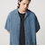 フィブリル シャンブレー オープンカラー シャツ