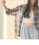 【WEB限定】オンブレーチェック シアーバンドカラーシャツ ウォッシャブル