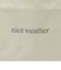 ＜NICE WEATHER＞ロゴ トートバッグ