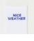 ＜NICE WEATHER＞シグネチャーカラー ヨコロゴ ソックス