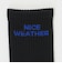 ＜NICE WEATHER＞シグネチャーカラー ヨコロゴ ソックス