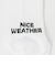 ＜NICE WEATHER＞ライン＆ロゴ ソックス