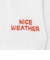 ＜NICE WEATHER＞ライン＆ロゴ ソックス