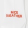 ＜NICE WEATHER＞ライン＆ロゴ ソックス