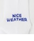 ＜NICE WEATHER＞ライン＆ロゴ ソックス