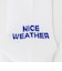 ＜NICE WEATHER＞ライン＆ロゴ ソックス
