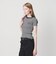 ＜NICE WEATHER＞ロゴ ボーダーフィット Tシャツ