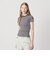 ＜NICE WEATHER＞ロゴ ボーダーフィット Tシャツ