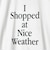 ＜NICE WEATHER＞タイポグラフィ Tシャツ