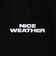 ＜NICE WEATHER＞ロゴ スリーブレスTシャツ