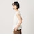 【WEB限定 Wardrobe DAILY MINIMAL】シャーリング ノースリーブトップス