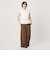 【WEB限定 Wardrobe DAILY MINIMAL】シャーリング ノースリーブトップス