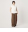 【WEB限定 Wardrobe DAILY MINIMAL】シャーリング ノースリーブトップス