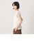 【WEB限定 Wardrobe DAILY MINIMAL】シャーリング ノースリーブトップス