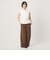 【WEB限定 Wardrobe DAILY MINIMAL】シャーリング ノースリーブトップス
