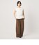 【WEB限定 Wardrobe DAILY MINIMAL】シャーリング ノースリーブトップス